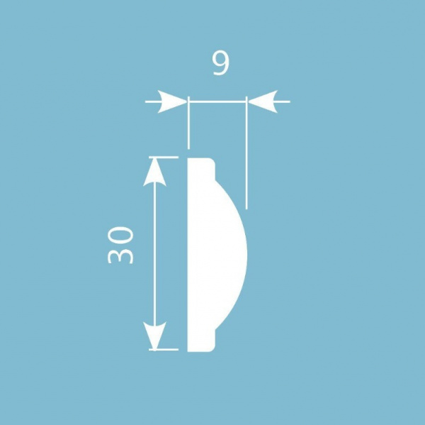 Молдинг для стены Cosca МХ 017, 30х9